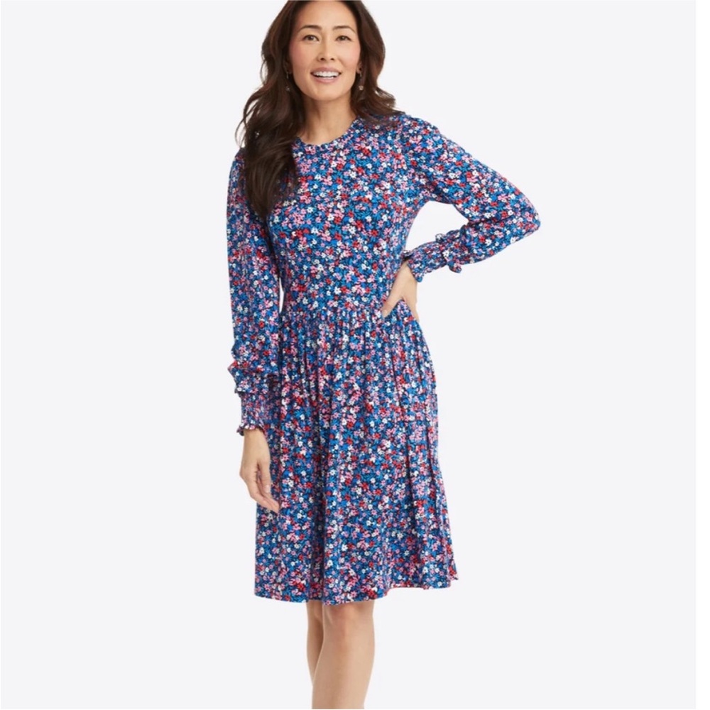 Draper James Kitty Dress in Spring Ditsy Floral Size Medium